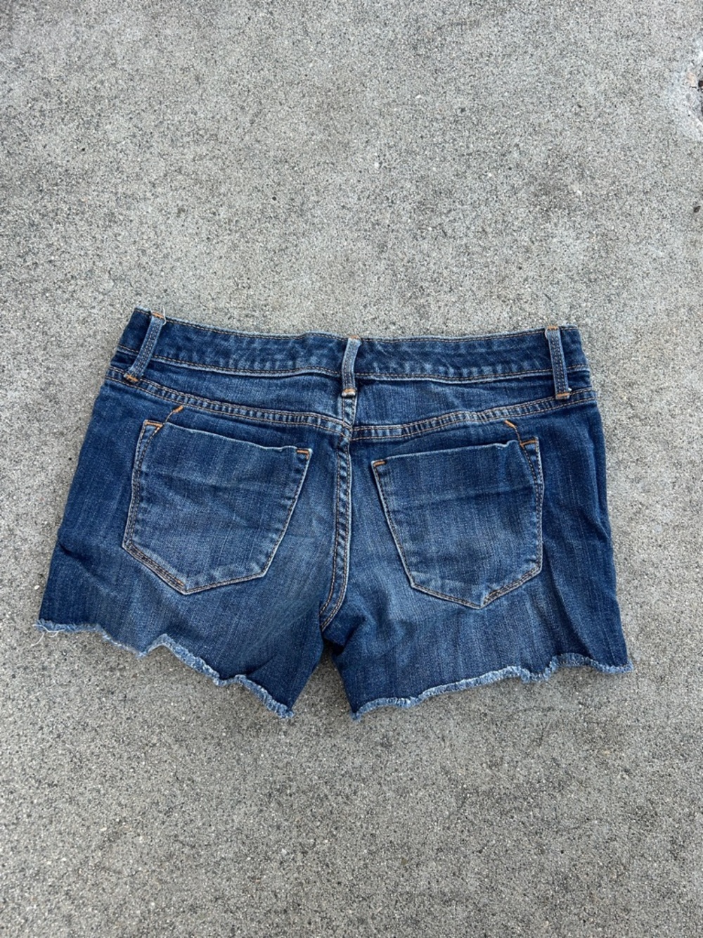 Mossimo Supply Co. Dark Blue Denim Cutoff Shorts - Picture 2 of 3